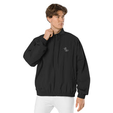 Load image into Gallery viewer, Tropical Sub Embroidered Recycled Tracksuit Jacket - Black
