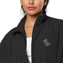 Load image into Gallery viewer, Tropical Sub Embroidered Recycled Tracksuit Jacket - Black
