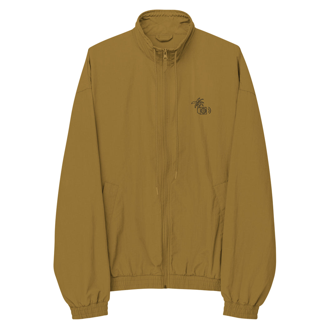 Tropical Sub Embroidered Recycled Tracksuit Jacket - Olive