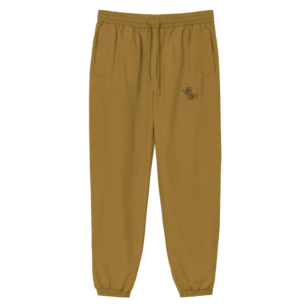 Tropical Sub Embroidered Recycled Tracksuit Pants - Olive